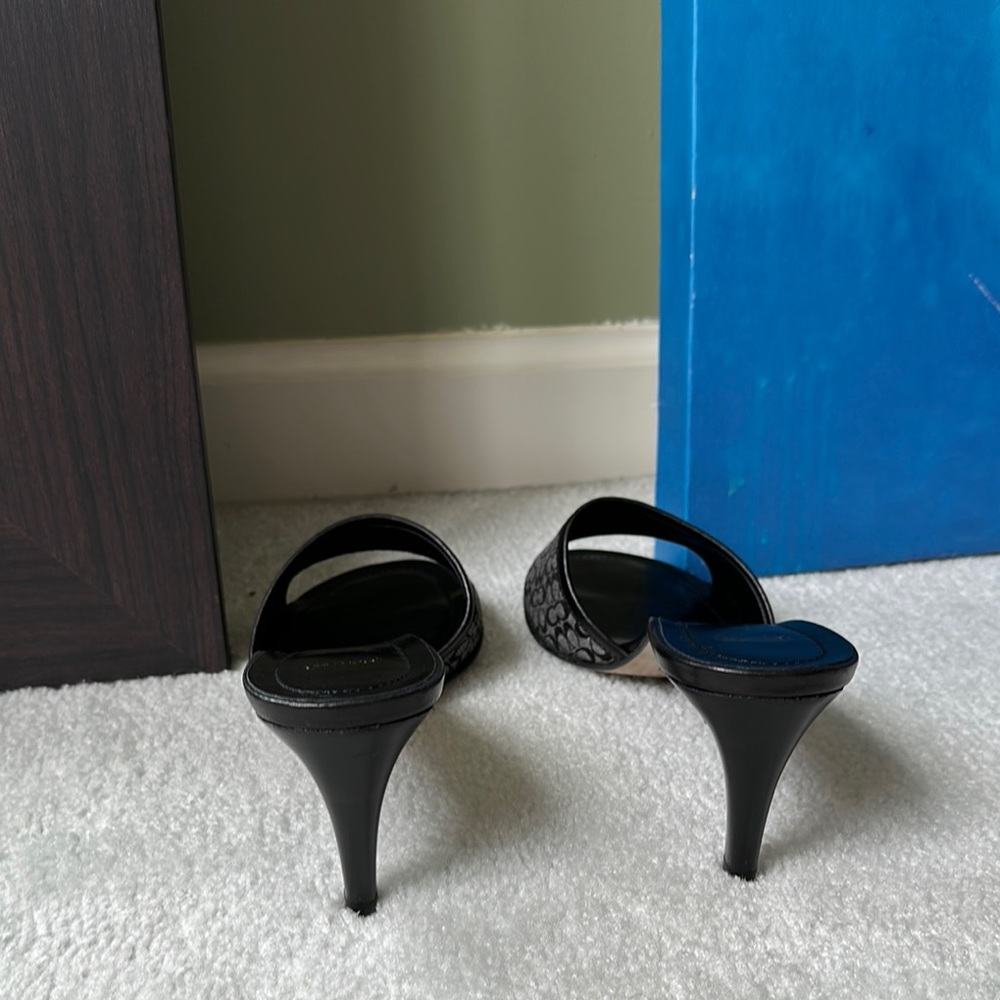 Coach Louise Mini Logo/CF Women's Slide Sandals black combo - Picture 4 of 5